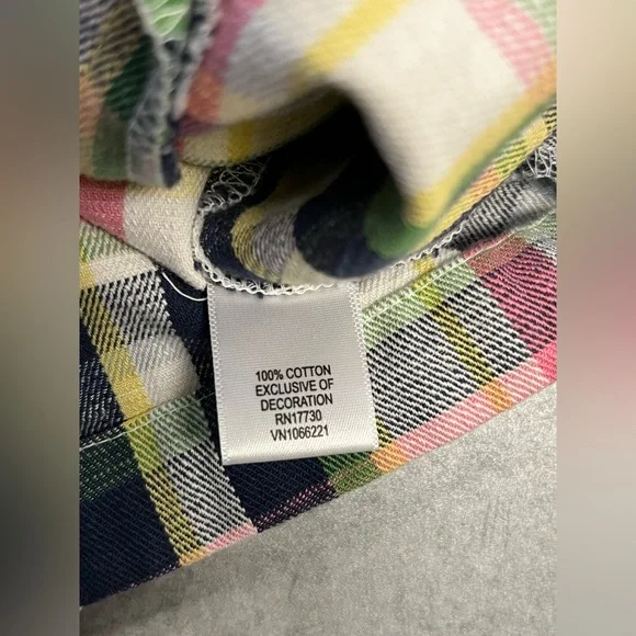 Merona Pastel Plaid Cotton Hooded Anorak Jacket —Women’s XXL (Fits L/XL) *READ* - Picture 11 of 12